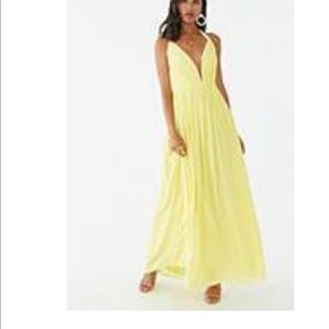Yellow maxi dress